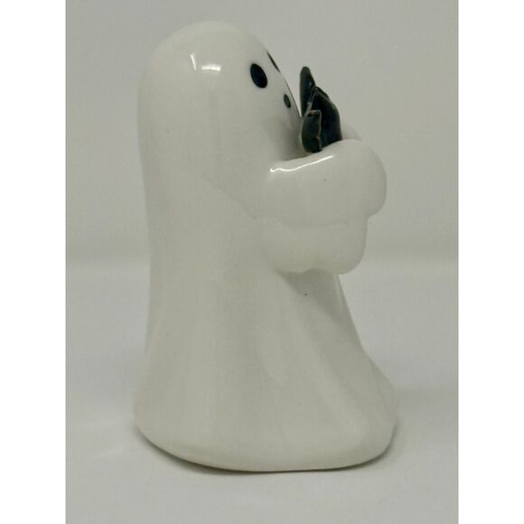 New Hyde & EEK 4.5" Ceramic Ghost with Bat Halloween Figurine Target 2025 - Picture 4 of 4